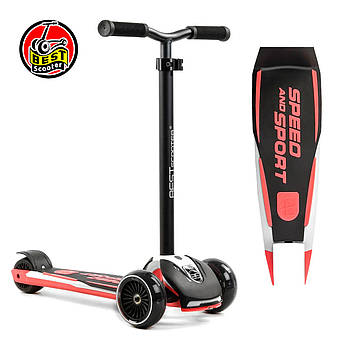 Дитячий триколісний самокат Best Scooter MAXI HW-00505 Чорний з персиковим