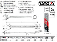 Ключ комбинированный YATO Польша рожково-накидной М=34 l=425 мм YT-00760