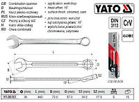 Ключ комбинированный YATO Польша рожково-накидной М=36 l=460 мм YT-00761