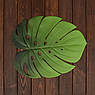 Набір з 6-ти підставок у формі зелених листя Монстери, фото 2