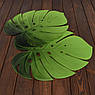 Набір з 6-ти підставок у формі зелених листя Монстери, фото 4