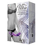 Подвійний жіночий вібро-страпон ULTRA PASSIONATE HARNESS STRAP-ON, 17,5 см на 4,5 см, фото 9