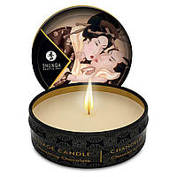 Массажная свеча с афродизиаками для эротического Shunga Mini Massage Candle - Intoxicating Chocolate (30 мл)