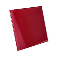 Панель для витяжних вентиляторів скляна червона AirRoxy RED Glass dRim 100/125 01-173