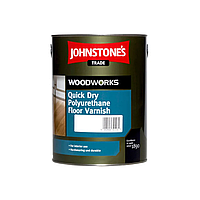 Полиуретановый паркетный лак Johnstone`s Quick Dry Polyurethane Floor Varnish Clear Gloss глянцевый 5л