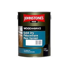 Поліуретановий лак для паркету Johnstone`s Quick Dry Polyurethane Floor Varnish Clear Gloss глянсовий 5л