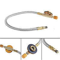 Шланг для газовой туристической горелки с вентилем 60 см