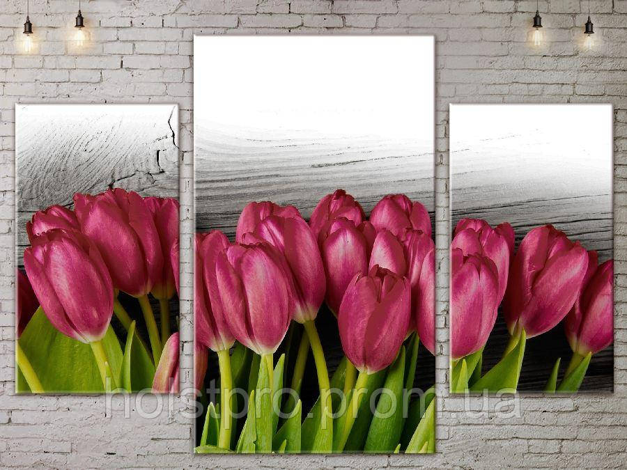 Модульна картина ArtStar квіти Тюльпани ADFL0119 розмір 70 х 105 см
