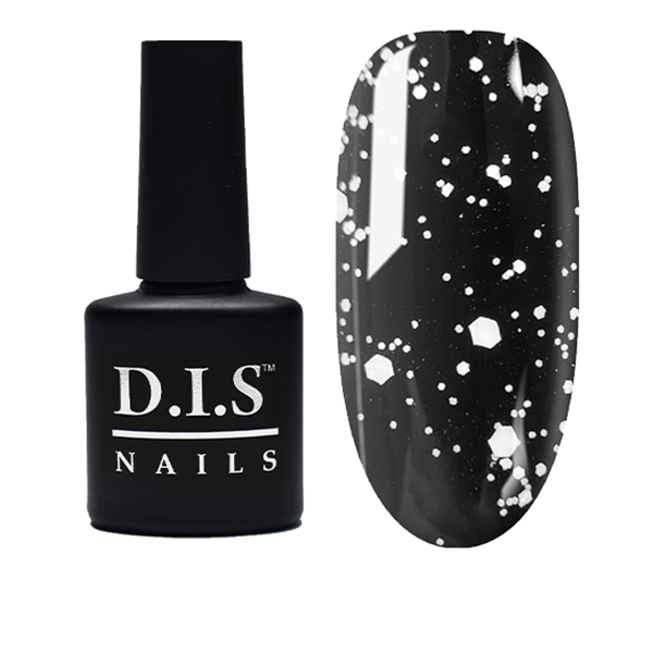 Універсальне фінішне покриття D. I. S Nails УНІВЕРСАЛЬНИЙ TOP FLAKE № 01 (БІЛА КРИХТА)