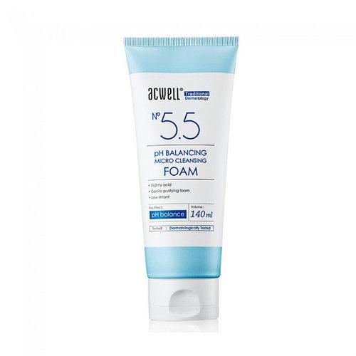 Балансуюча пінка для вмивання Acwell pH 5,5 Balancing Micro Cleansing Foam 140 мл