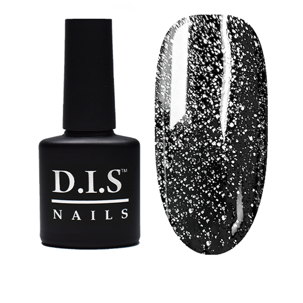 Універсальне фінішне покриття D.I.S Nails UNIVERSAL TOP SHIMMER No 02 (С СЕРЕБРЯНИМ ШІММЕРОМ)