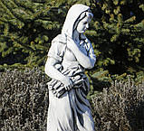 Садова скульптура Богиня зими зі штучного мармуру 83х25x24 см, фото 5