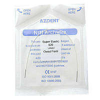 Дуги Azdent SE Niti white, 018, низ, 1шт/уп. Ovoid Form