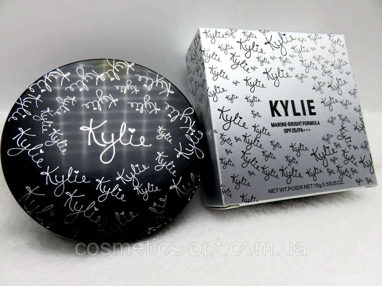 ПРИМ'ЯТА КОРОБОЧКА! Пудра подвійна Kylie Marine-Bright Formula ТОН 3 (репліка)