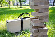 Настільна гра "Jenga BIG" у дерев'яному боксі (велика Дженга, вулична Джанга), фото 8