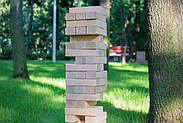 Настільна гра "Jenga BIG" у дерев'яному боксі (велика Дженга, вулична Джанга), фото 9