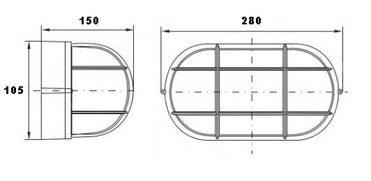 Світильник НПП1201 100W E27 IP65 овал білий Ny95000576, фото 2