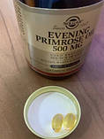 Масло вечірнього первоцвіту Solgar Evening Primrose Oil 500 mg 180 вег капс, фото 8
