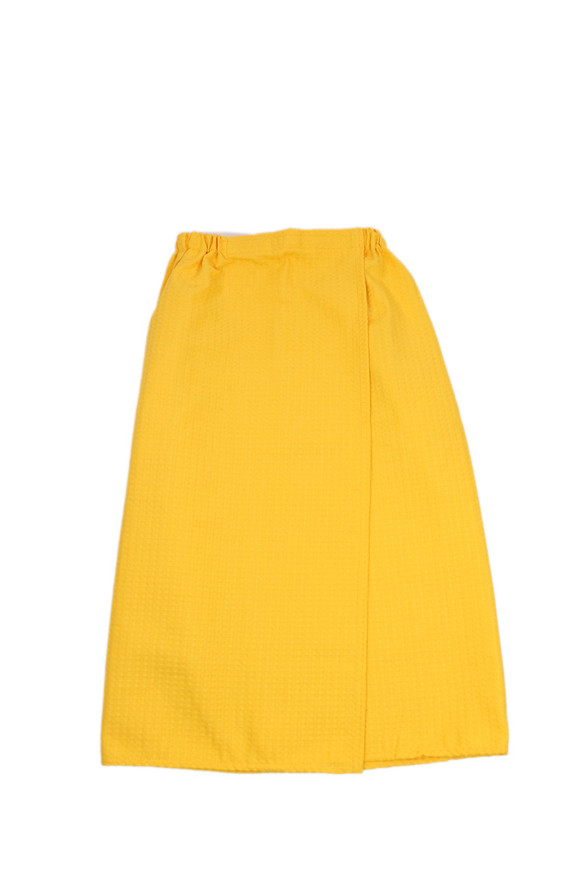 Вафельное парео (килт) мужское Luxyart размер универсальный 60*145 см желтый (LS-052) - фото 1 - id-p1462144941