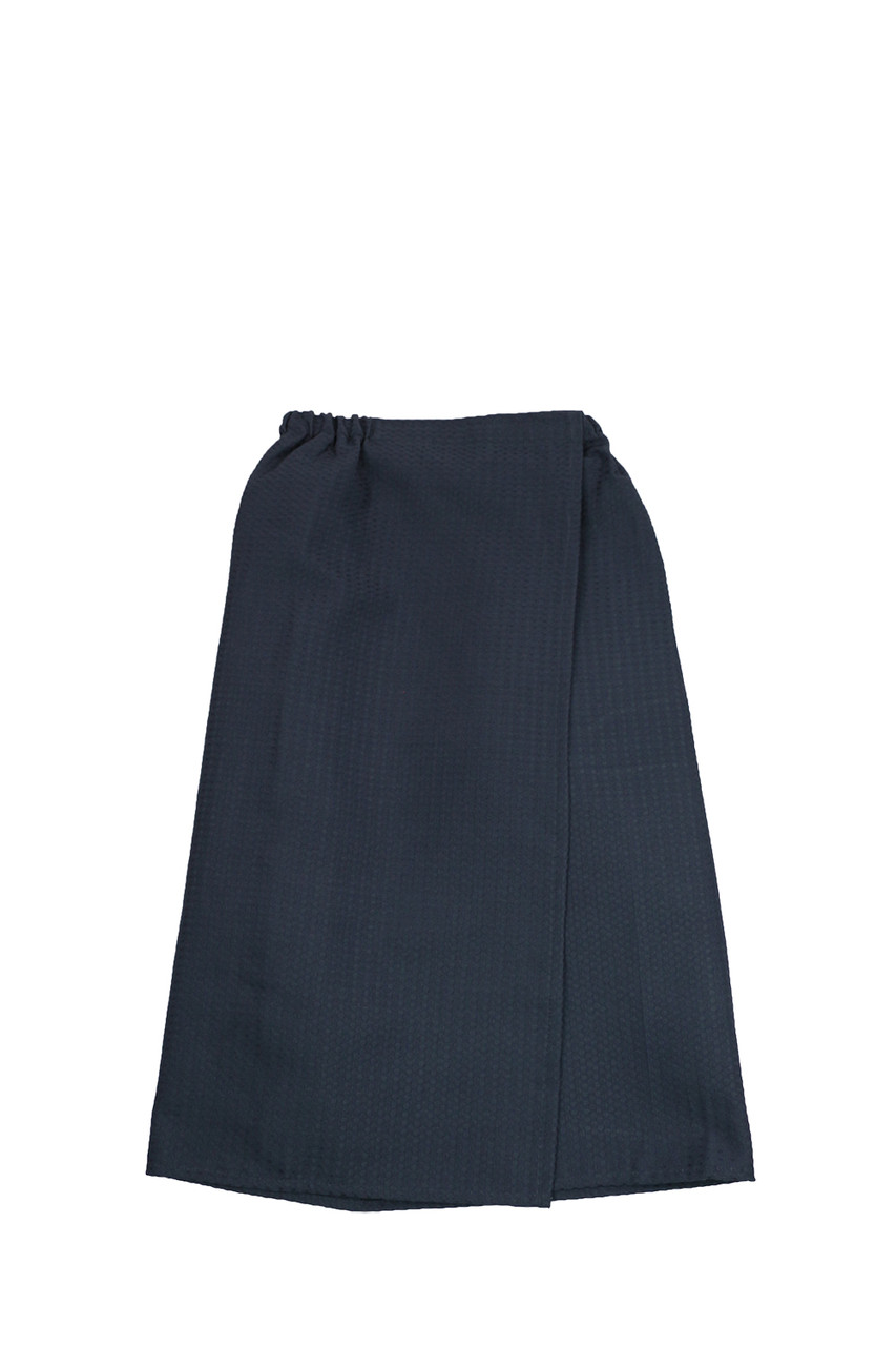 Вафельное парео без карманов (килт) мужское Luxyart размер универсальный 60*145 см темно-серый (LS-054) - фото 1 - id-p1462153170