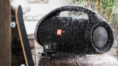 Портативний бумбокс JBL Boombox BIG чорний Bluetooth USB microSD очень большой, фото 5