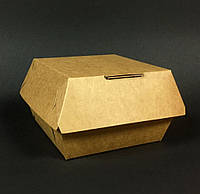 Упаковка для бургера крафт самосборная 115х115х85 мм 100 шт/уп