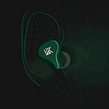 Бездротові Bluetooth-навушники KZ Z1 з кейсом для зарядки (Зелений), фото 7