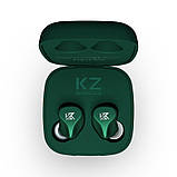 Бездротові Bluetooth-навушники KZ Z1 з кейсом для зарядки (Зелений), фото 7