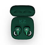 Бездротові Bluetooth-навушники KZ Z1 з кейсом для зарядки (Зелений), фото 8