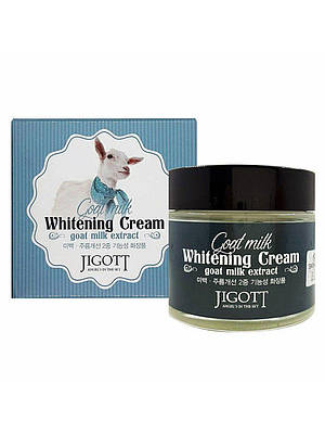 Вибілювальний крем з екстрактом козячого молока Jigott Goat Milk Whitening Cream 70 грамів