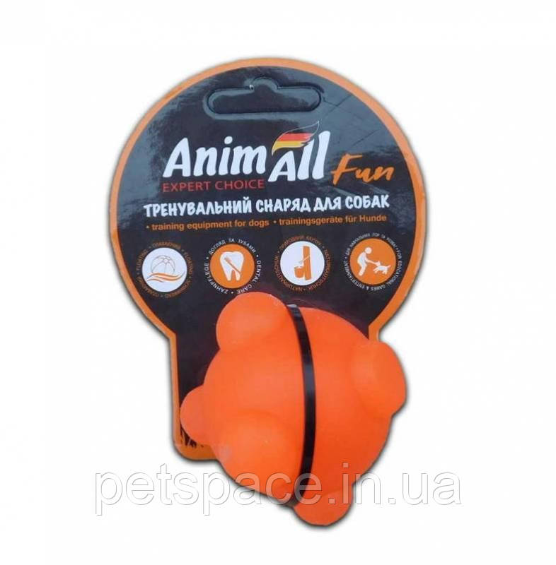 Іграшка для собак AnimAll Fun Expert Choise (Енімалл) куля молекула, помаранчева, 5 см