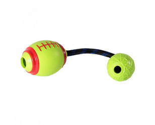Іграшка м'яч-регбі Fox м'яч павутинка, грейфер, для собак, 9/33 см