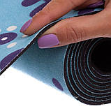 Замшевий двошаровий килимок для йоги 183x61x0.3 см Record FI-5662-56, фото 4