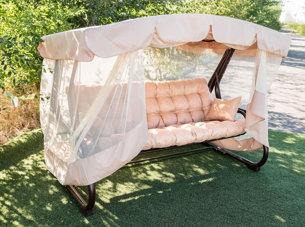 Садова гойдалка Феліція Бежева, фото 1