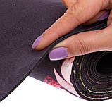 Замшевий двошаровий килимок для йоги 183x61x0.3 см Record FI-5662-55, фото 4