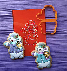 Вирубка для пряника Сніговик 2