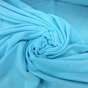 Велюр бавовняний лазурного кольору