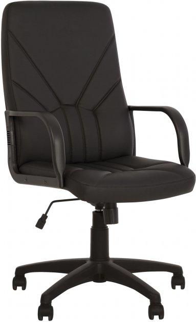 Крісло керівника Менеджер чорний кожзам BOSS KD TILT PL64 ECO-30 від Nowy Styl