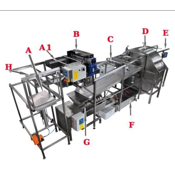 Автоматична лінія для центрифугування меду повна версія
