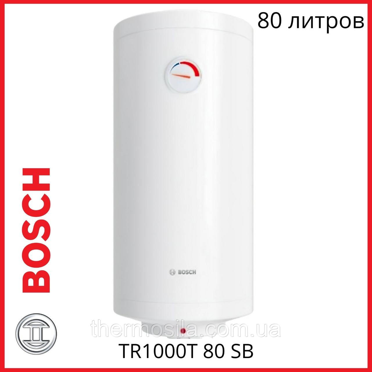 Котел Bosch Tronic 1000 TR1000T 80 SB (slim) бойлер 80 літрів, фото 1