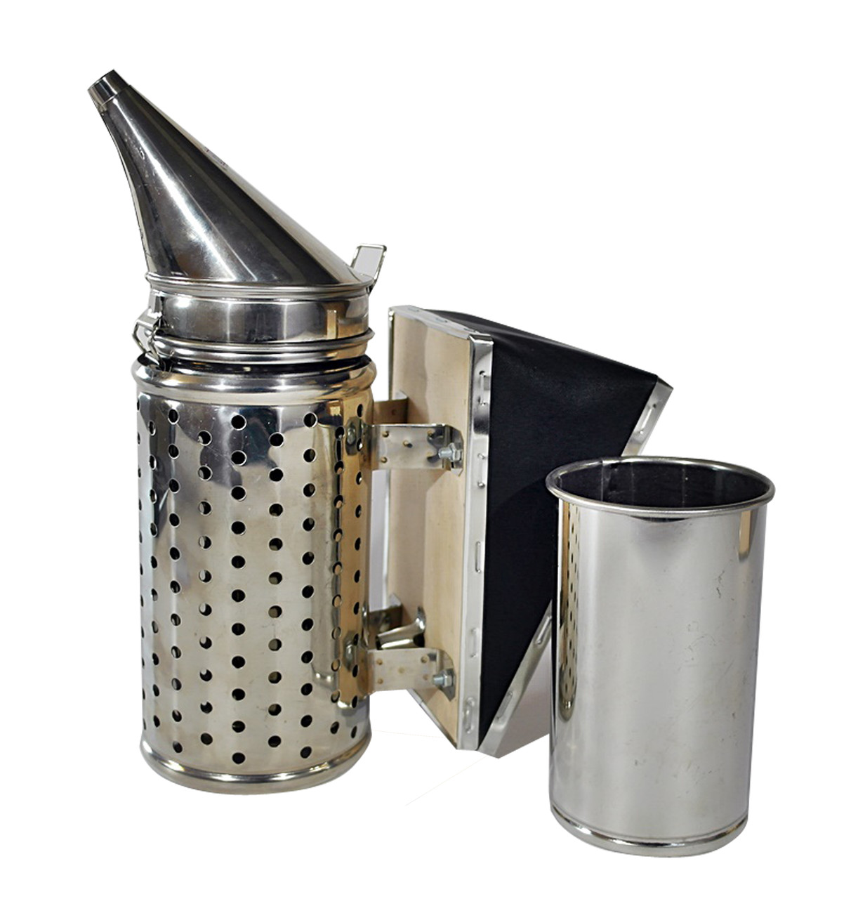 Дімар пасічний великий нержавіючий (з огорожею) з вставкою 28см.