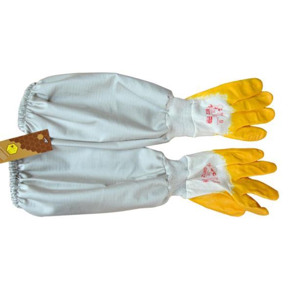 Рукавички гумові з полотном