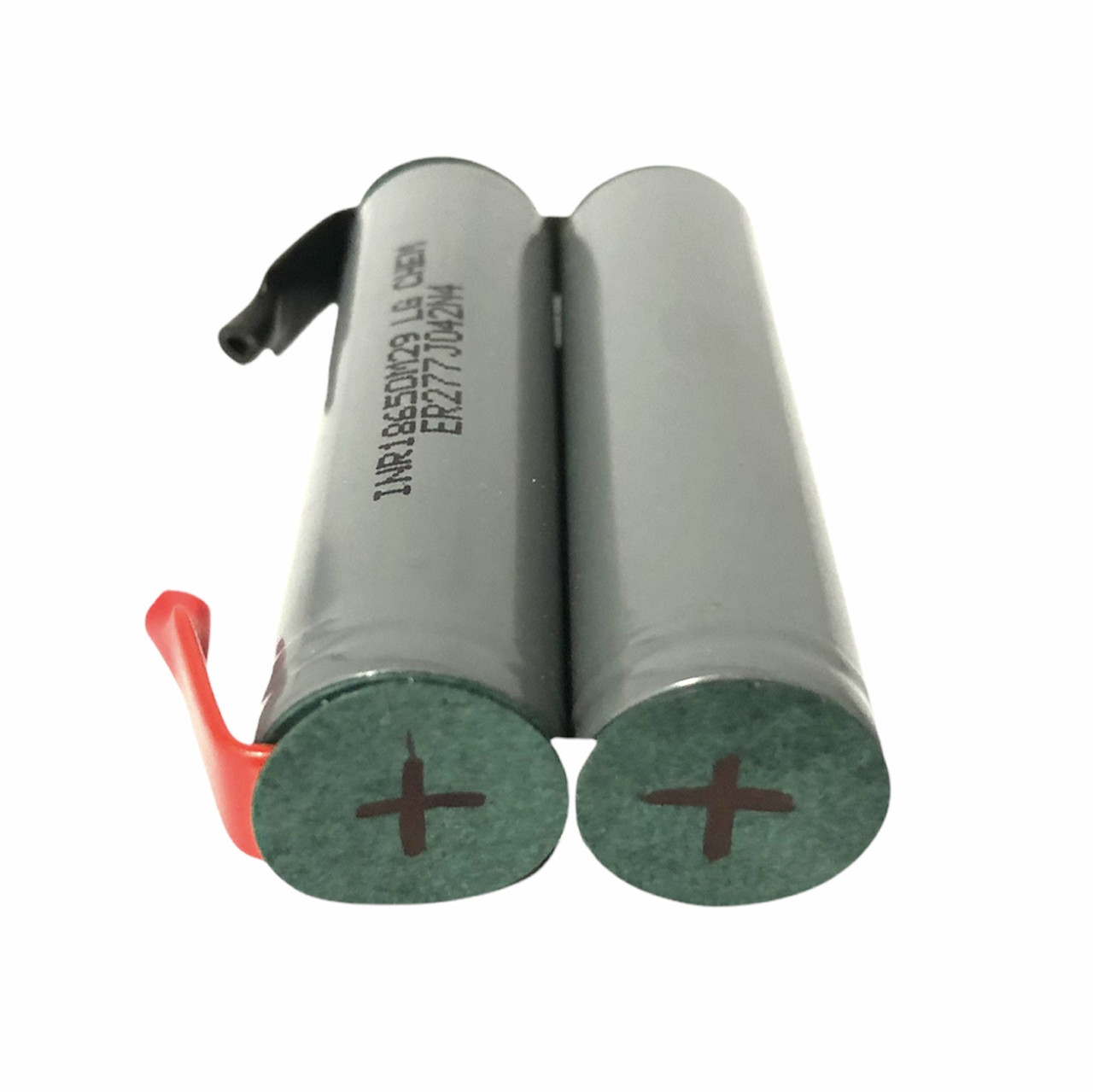Акумуляторна збірка під пайку 3,7V 5800 mAh Li-Ion 18650 1S2P