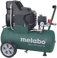 Безмасляний поршневий компресор Metabo BASIC 250-24 W OF (1.5 кВт, 220 л/хв) (601532000)