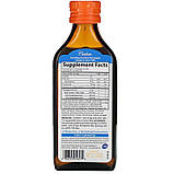 Carlson, омега 3 для дітей, риб’ячий жир, смак натурального апельсина, 200 мл, фото 2