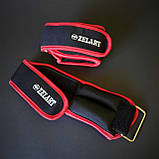 Утяжелители-манжеты для ног и рук для бега фитнеса тренировок Zelart 2 по 0,5 кг Черно-красный (FI-5732-1), фото 4