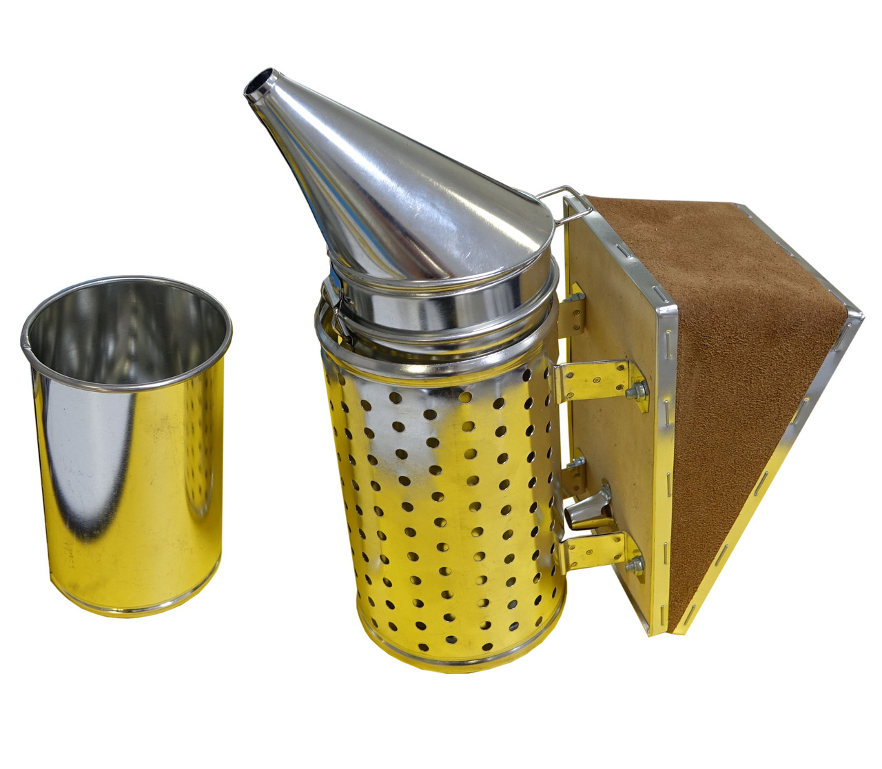 Димар пасічний великий оцинкований (з огорожею) з вставкою 28см.