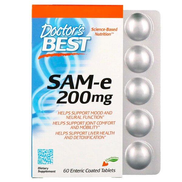 SAME (S-аденозил-L-метіонін) 200 мг 60 таб Італія для Doctor's Best USA