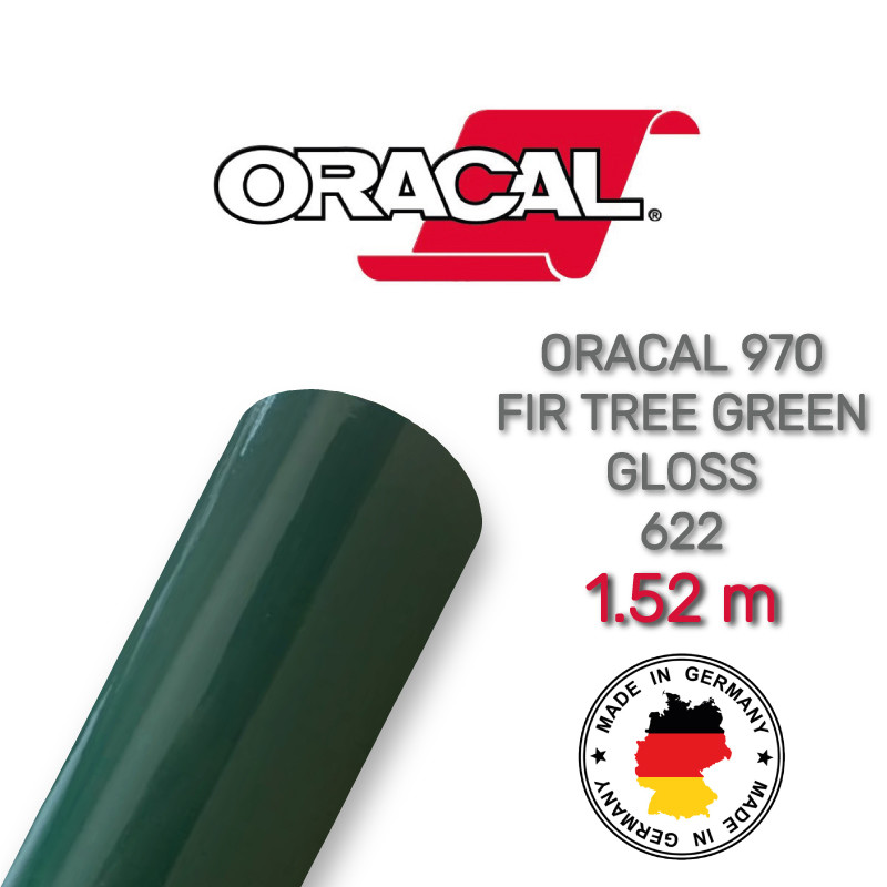 Глянсова темно-зелена плівка Oracal 970 Fir Tree Green Gloss 622
