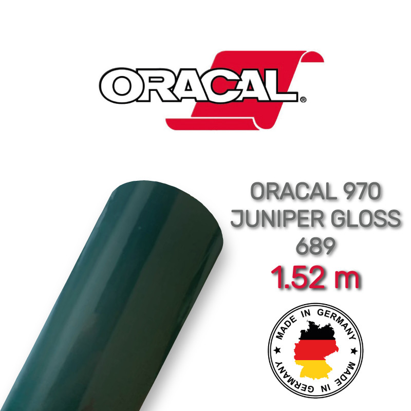 Глянсова темно-зелена плівка Oracal 970 Juniper Gloss 689